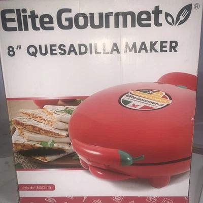 Elite Gourmet 8» Quesadilla Maker ручной антипригарный новый открытая коробка модель EQD413 - Изображение 1 из 4