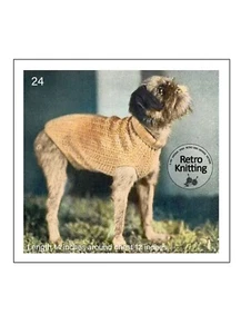 Abrigo pequeño de punto de la década de 1930 - cuello a cola 14 pulgadas - copia de patrón de tejido - Imagen 1 de 3