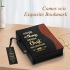 Vegan Leather Classic Bible Cover Carrying Book Case Church Bag Bible Protective