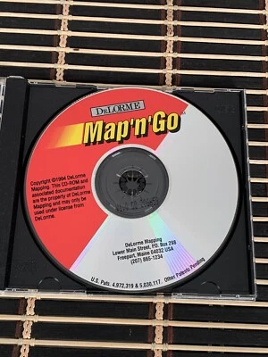 AAA Map'n'Go By DeLorme Windows 95 98 ME 2000 PC CD-ROM Travel VG f2 - Image 1 of 2