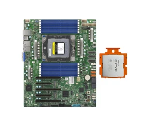 Supermicro H13SSL-N Motherboard +AMD Genoa EPYC 9174F 16c/32t 360W CPU - Bild 1 von 6