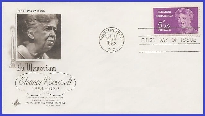 USA5 #1236 U/A ARTCRAFT FDC   Eleanor Roosevelt - Image 1 of 1