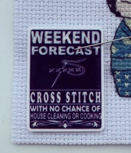 Cross Stitch Quote Needle Minder For Cross Stitch And Embroidery - Picture 1 of 1