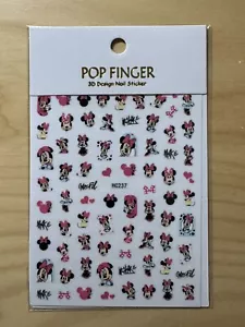 Calcomanía calcomanía adhesiva arte en uñas Minnie Mouse Disney nueva - Imagen 1 de 1