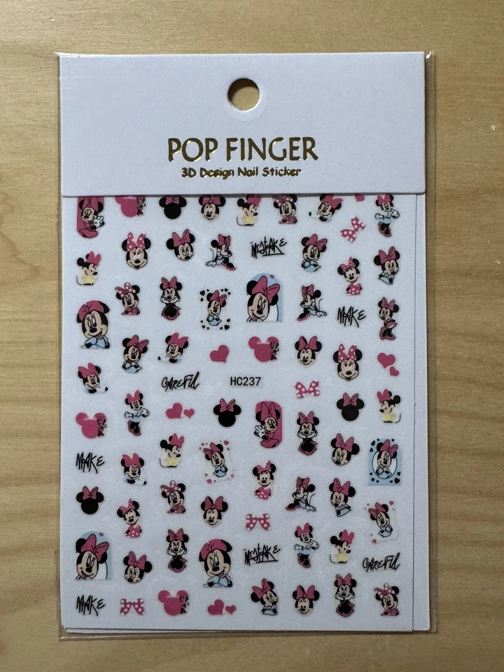 Calcomanía adhesiva para arte en uñas Minnie Mouse Disney nueva Foto 1 de 1