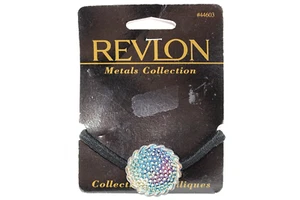 Cravatta capelli vintage NOS Revlon by Goody Metals collezione 1997 colore arcobaleno - Foto 1 di 5