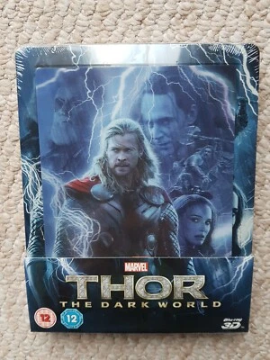 MARVEL: THOR - THE DARK WORLD (2015) UK Region B 3D Lenticular Steelbook *NEW* - Image 1 of 4