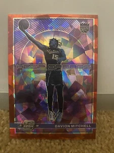 2021 Panini Contenders Optic #9 Davion Mitchell Hoop Dreams Red Cracked Ice - Picture 1 of 2