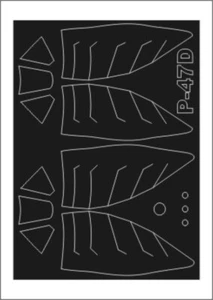 Montex SM32069 P-47D Thunderbolt 1/32 masks - Picture 1 of 1