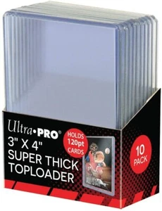 Ultra Pro 3x4 120pt Toploader Factory Sealed 10 Pack  - Picture 1 of 1