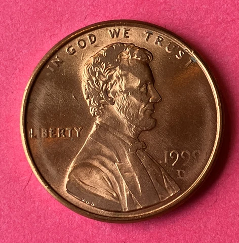 1999 D LINCOLN Cent, Extr Thick, Unc MS, split plate doubling obv&rev, #MSL-012 Cover