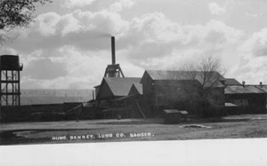 Postal vintage RPPC Hume-Bennett Lumber Company, Sanger, CA Besaw década de 2010 - Imagen 1 de 1