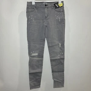 Girls' Super Skinny Jeans With Paint Splatter Art Class Gray Size 16 NWT - Picture 1 of 2