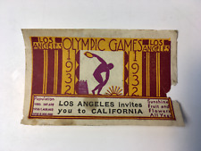 1932 Los Angeles Olympics - LA invites you to California • Olympic Games Stamp