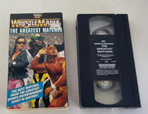 WWF Wrestlemania The Greatest Matches (1994 Goodtimes Video) VHS - Imagen 1 de 2