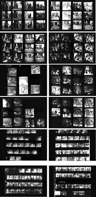 Jimi Hendrix Hamburg 1967 & Fehmarn 1970, 12 pages photo negative contact sheets - Image 1 of 4