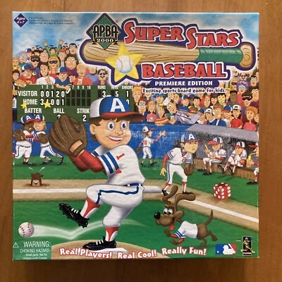 2000 APBA SUPERSTARS BASEBALL PREMIERE EDITION BOARD GAME FOR KIDS - - Image 1 of 4