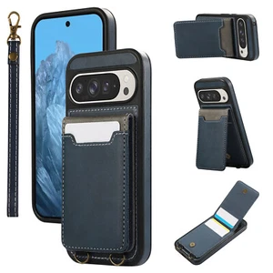 For Google Pixel 9 8 Pro 8 Phone Case Shockproof Leather Wallet Shockproof Cover - Picture 1 of 10