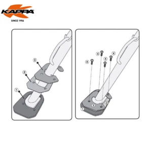 KAPPA Estensione Superficie Cavalletto Supporto Per BMW F 800 GS 2008-2017 - Foto 1 di 4