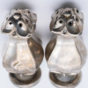 Ollas de sal y pimienta escandinavas danesas Hans Jensen de plata vintage - Imagen 1 de 20