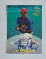 2000 Topps Jovanny Cedeno Texas Rangers - Auto