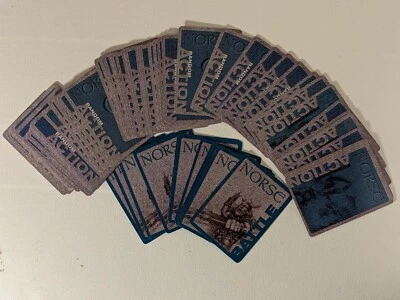 Age Of Mythologie Board Jeu Bleu Norse Action Bataille Carte Set Rechange Pièce - Photo 1/2