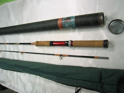 Horrocks-Ibbotson 2 piezas fibra de vidrio Berkshire varilla giratoria 6'6" Foto 1 de 4