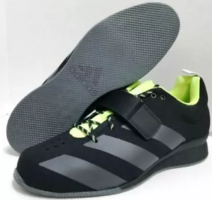$200 Para Hombre Adidas Talla 8 Adipower Levantamiento de Pesas Zapatos Negro Verde GZ2859 - Imagen 1 de 11