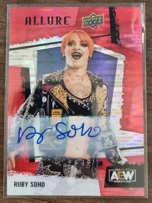 2022 AEW Ruby Soho Red Rainbow AUTO ALLURE Trading Card Upper Deck #85863 - Image 1 of 2