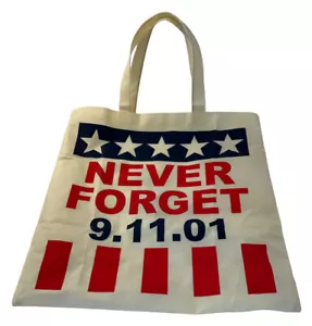 "Bolso de mano Never Forget 9/11 15,5"" base cuadrada túnel a torres" - Imagen 1 de 10