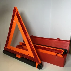 SATE-LITE 97-1032-00 Early-Warning Reflective Triangle Triple Kit, weighted - Picture 1 of 7