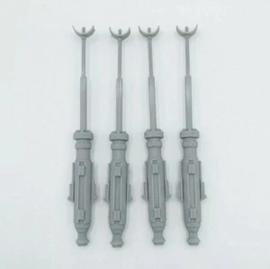 X4 (4 PACK) Star Wars X-Wing POTF Fighter Gun Cannons Fits Kenner Palitoy Grey - Picture 1 of 8