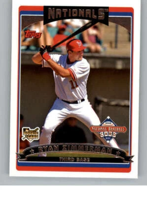 2006 Topps National Baseball Card Day Inserts #T3 Ryan Zimmerman (ref 141209) - Image 1 of 2