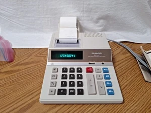 Sharp EL-1197 Electronic Printing Calculator Tested/Works 10 Digit AC Powered - Picture 1 of 16