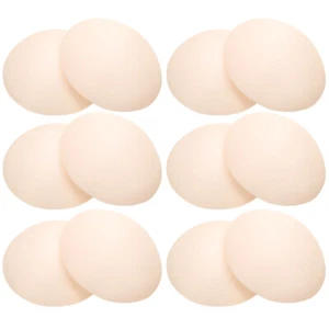 3 Pairs Bra Inserts Pushup Pads Removable Breast Sponge Padding Round - Picture 1 of 12