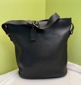 Bolso Bandolera Coach Vintage Sonoma Cuero Guijarro Negro Cubo 4906 - Imagen 1 de 18
