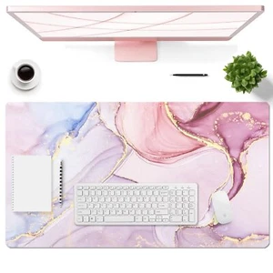 Large Mouse Pad Desk Mat for Desktop Dual Side PU Leather Waterproof Gaming M... - Picture 1 of 7