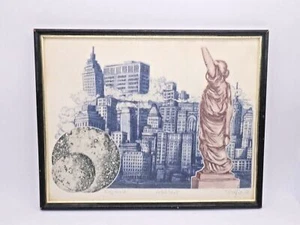 "Big Apple" Signed Artist's Proof 1973 Vintage Print By Trujillo - Picture 1 of 5