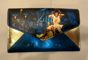 Star Wars "Una Nueva Esperanza" Tipo Sobre Cartera a Presión Bolso sin asas Cremallera Moneda 6 Ranuras para Tarjetas - Imagen 1 de 18