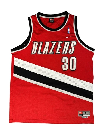 Nike NBA Portland Trail Blazers Rasheed Wallace #30 Nike Jersey Mens L +2 Length Cover