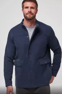 Travis Mathew Men’s Blue Gundersun Zip Snap Lightweight Golf Jacket Size 2XL NWT - Picture 1 of 11