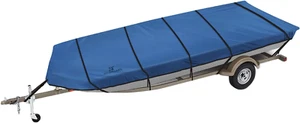 Fade Resistant Trailerable 600D Waterproof Jon Boat Cover - Fits Jon Boat 15' Lo - Picture 1 of 12