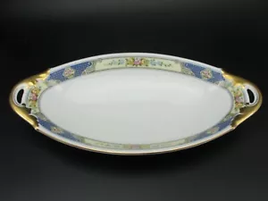 Bohemia Czecho-Slowakia RELISH DISH 2164 Floral - Picture 1 of 7