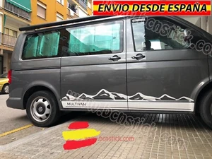 Kit Laterales Adhesivas Decal sticker Vinilos Furgo Camper Multivan VW 218x31cm - Imagen 1 de 3