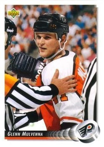 #490 Glenn Mulvenna - Philadelphia Flyers - 1992-93 Upper Deck Hockey - Image 1 of 1