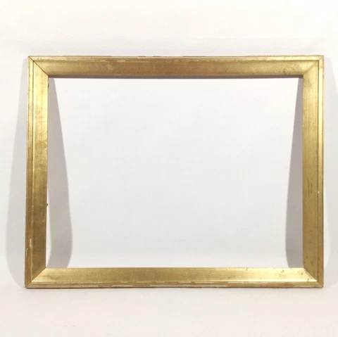 34 5/8x27 3/16in Painting Picture Frame Antique Baroque Art Nouveau Photo Gold Cover