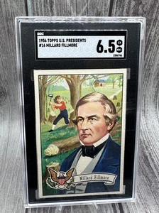 1956 TOPPS U.S. PRESIDENTS #16 MILLARD FILLMORE SGC 6.5 Ex/ Nm+ - Picture 1 of 9