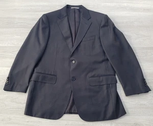 Canali 1934 Sport Coat Blazer Men 52US R 62EU Solid Navy Wool Jacket Italy Made - Picture 1 of 15