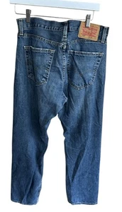 Levis 559 Jeans Mens 34x32 Blue Denim Relaxed Fit Straight Leg Med Wash - Picture 1 of 4