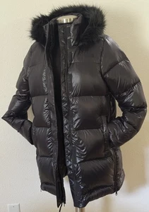 The North Face Torrey's 550 Goose Down Parka Jacket Women’s Black Coat Sz M - Picture 1 of 11